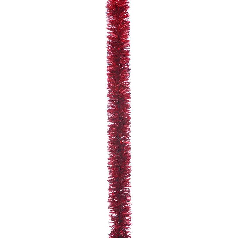 Red 200cm x 10cm Chunky Cut Tinsel