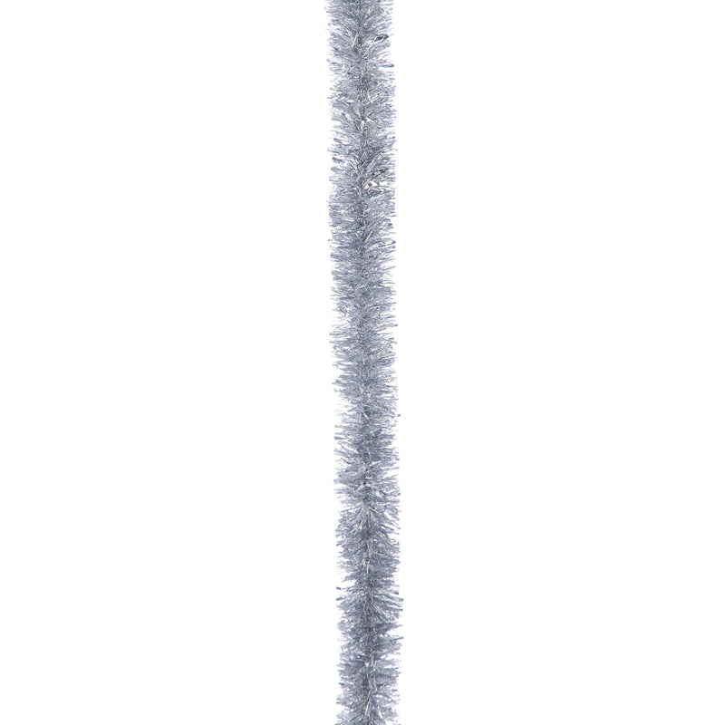 Silver 200cm x 10cm Chunky Cut Tinsel