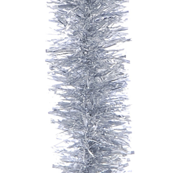 Silver 200cm x 10cm Chunky Cut Tinsel