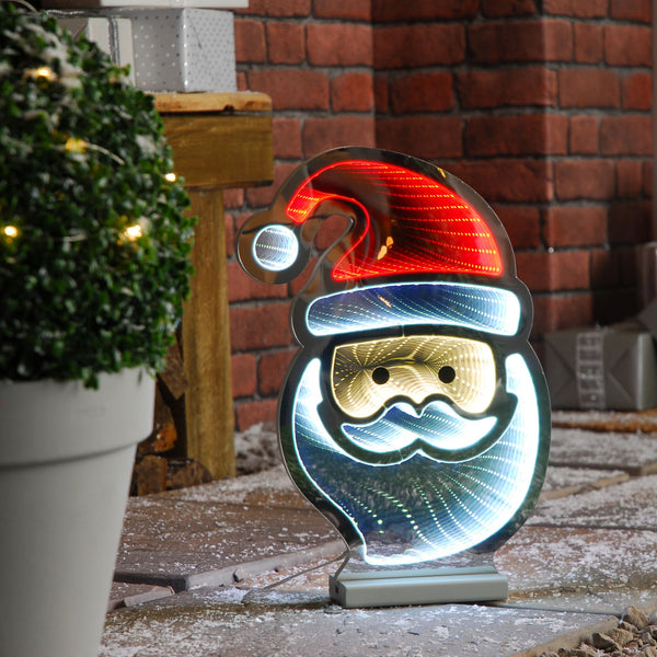 Magical Santa Face Christmas Infinity Light