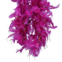 Pink Feather Boa Garland with Tinsel Christmas Tree Decoration