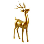1.7m Standing Reindeer with Matte Metallic Gold Finish