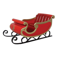 Red and Gold Santa's Sleigh Photo Opportunity Seat Prop