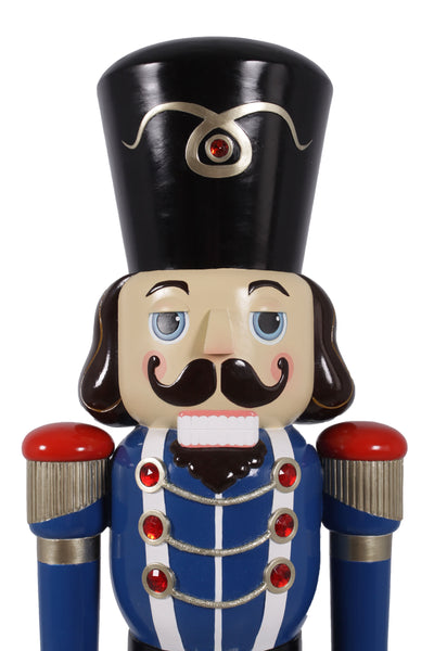 6ft Red and Blue Christmas Nutcracker Soldier