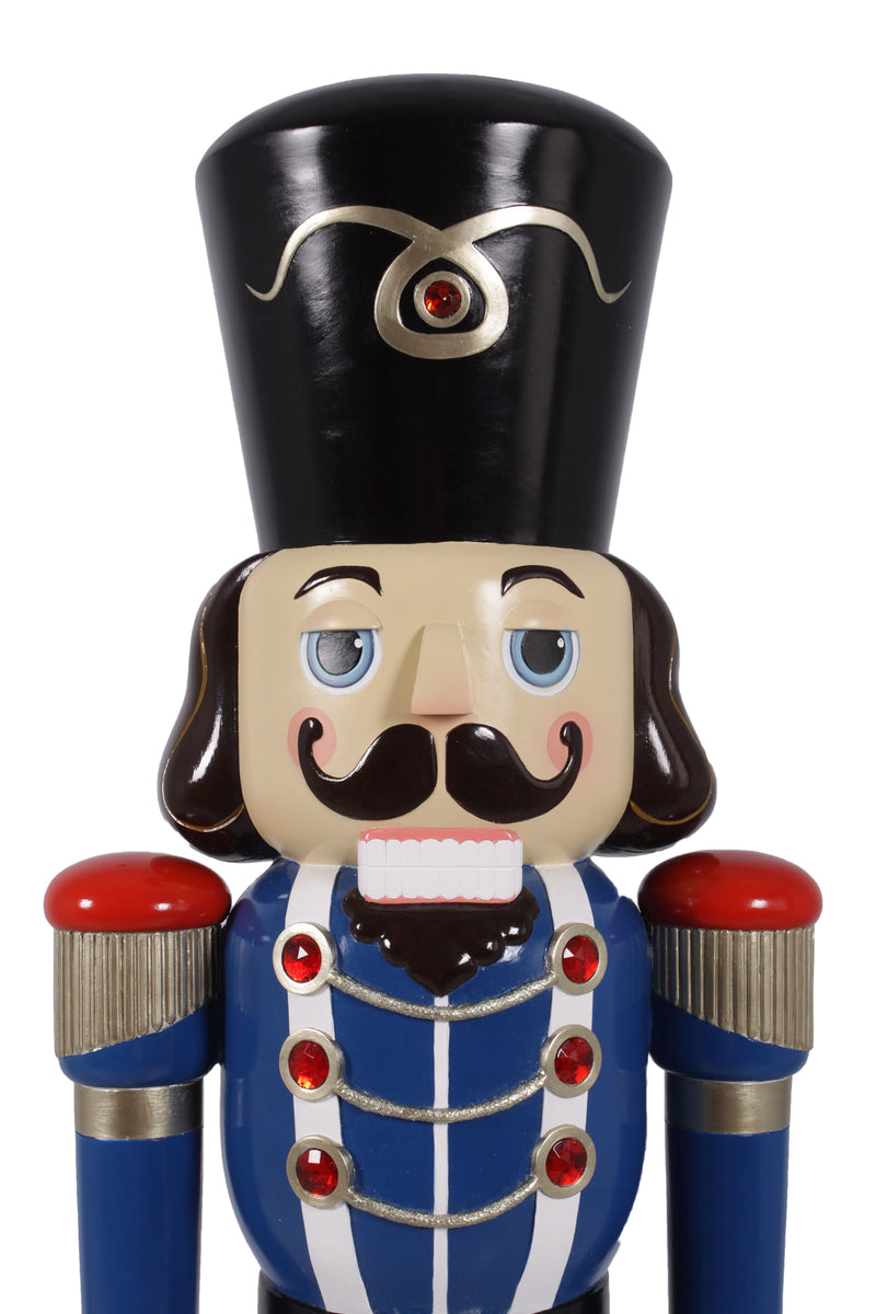 6ft Red and Blue Christmas Nutcracker Soldier