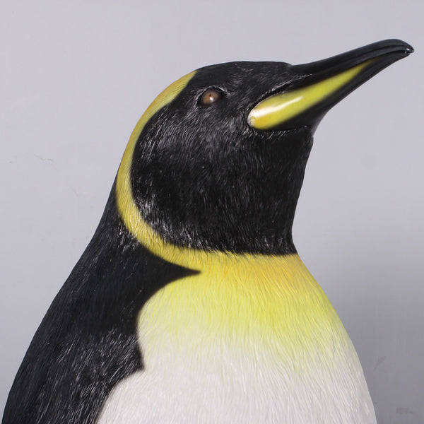 Realistic XL Freestanding King Penguin Christmas Display Prop
