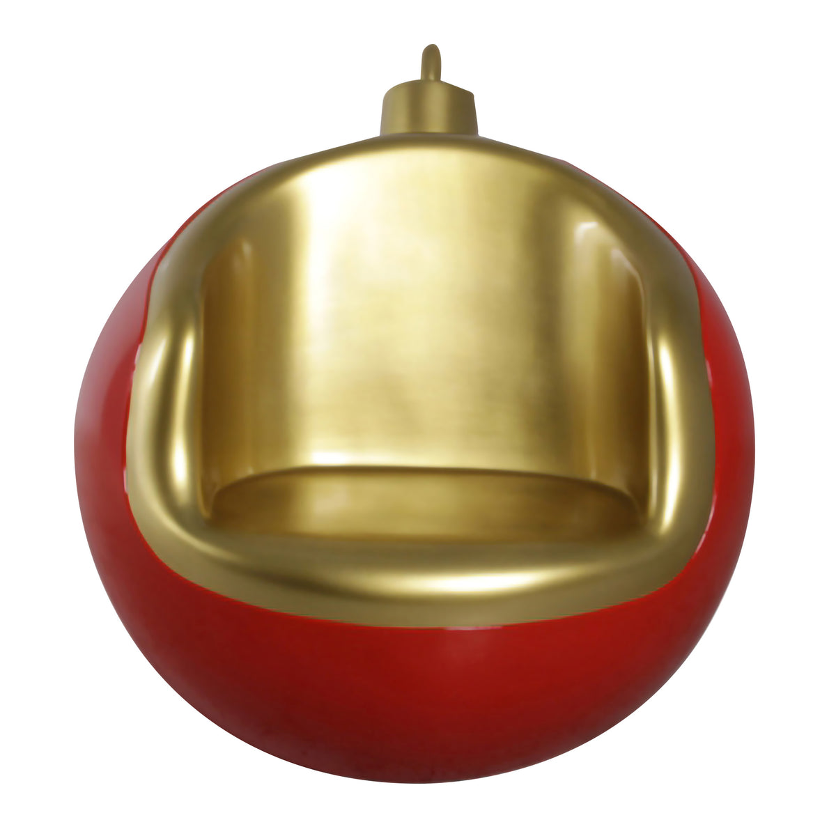 Red and Gold Christmas Bauble Photo Opportunity Seat
