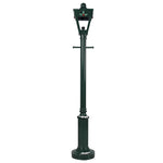 2.1m Freestanding Black Snowy Christmas Lamp Post Display Prop