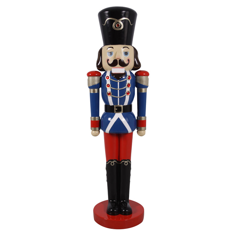 1.2m Christmas Nutcracker Soldier Wearing Traditional Blue and Red Uniform