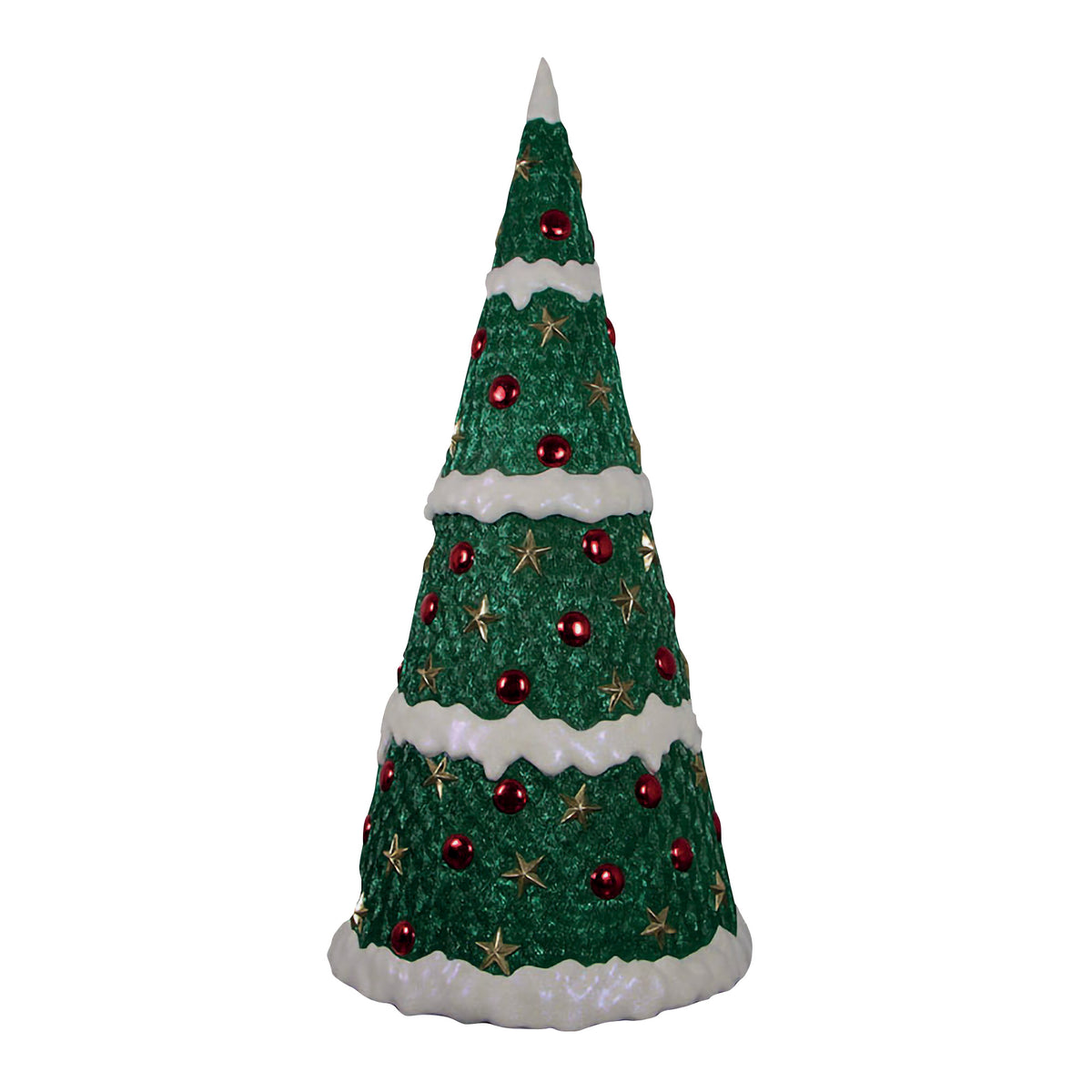 2.1m Pre-decorated Display Christmas Tree With Snowy Design