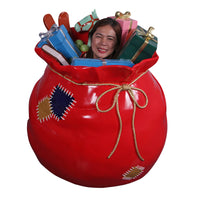 1m Fun Santa's Sack Full of Gifts Christmas Photo Opportunity Prop