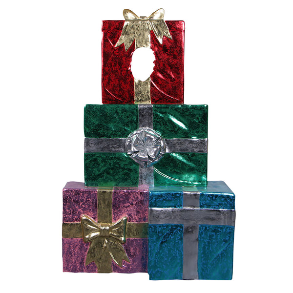 1.2m Festive Gift Stack Christmas Photo Opportunity Prop