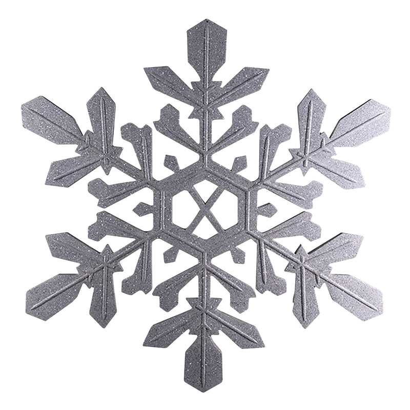 1.27m Extra Large Silver Snowflake Hanging Christmas Display Prop