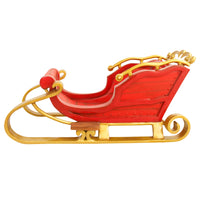 2 Seater Red and Gold Santa Sleigh Christmas Photo Opportunity Seat Prop