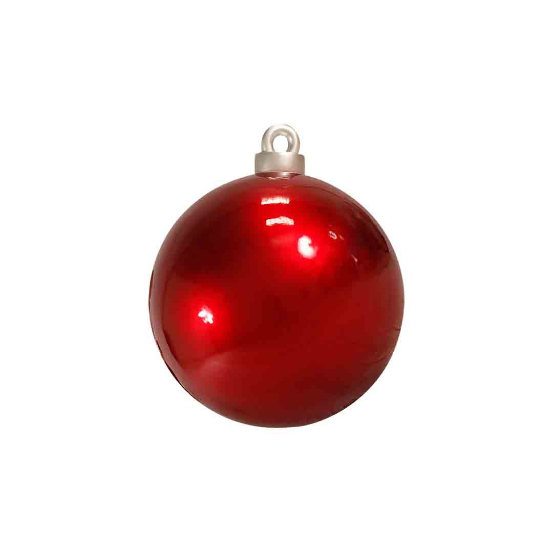 40cm Shiny Red Christmas Bauble Display