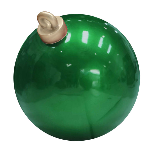 1.2m Giant Shiny Green Christmas Bauble Display Prop