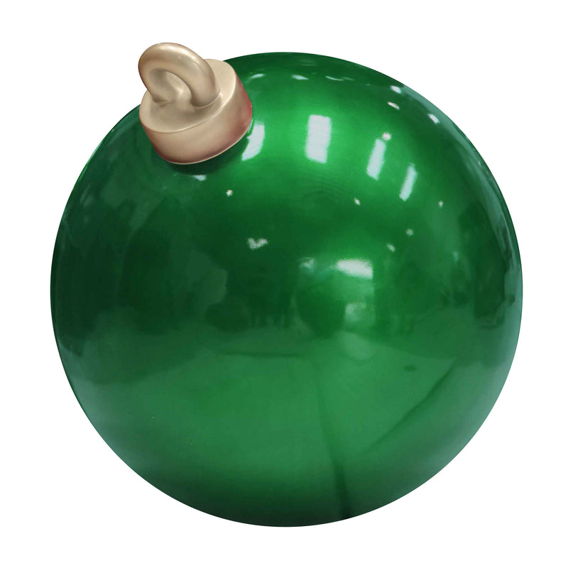 1.2m Giant Shiny Green Christmas Bauble Display Prop