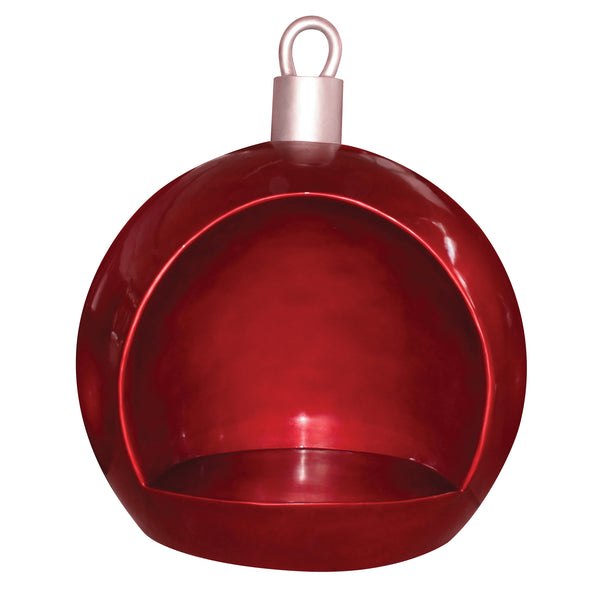 2m Giant Red Christmas Bauble Photo Opportunity Seat