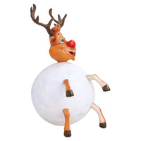 Naughty Red Nosed Reindeer in Snowball