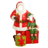Santa with Elf Photo Opportunity Prop