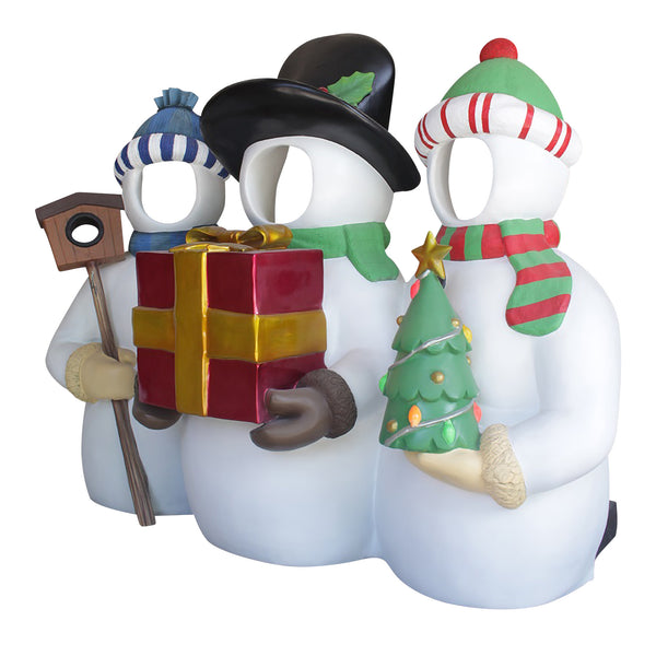 1.5m Three Snowy Fellers Christmas Photo Opportunity Prop