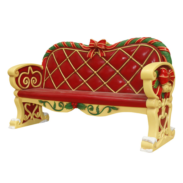 2m Festive Santa Bench Photo Opportunity Seat