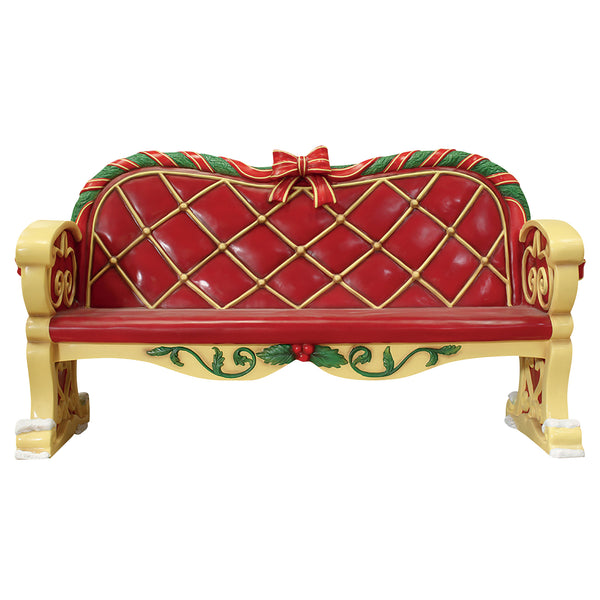 2m Festive Santa Bench Photo Opportunity Seat