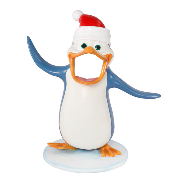 1.6m Fun Dancing Penguin Christmas Photo Opportunity Prop