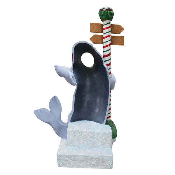 Arctic Sea Lion at Signpost Photo Opportunity Prop