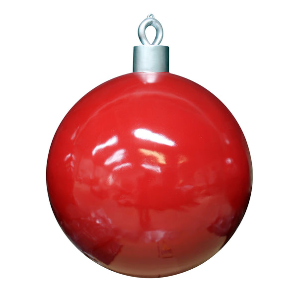 Extra Large 80cm Shiny Red Bauble Christmas Display Prop