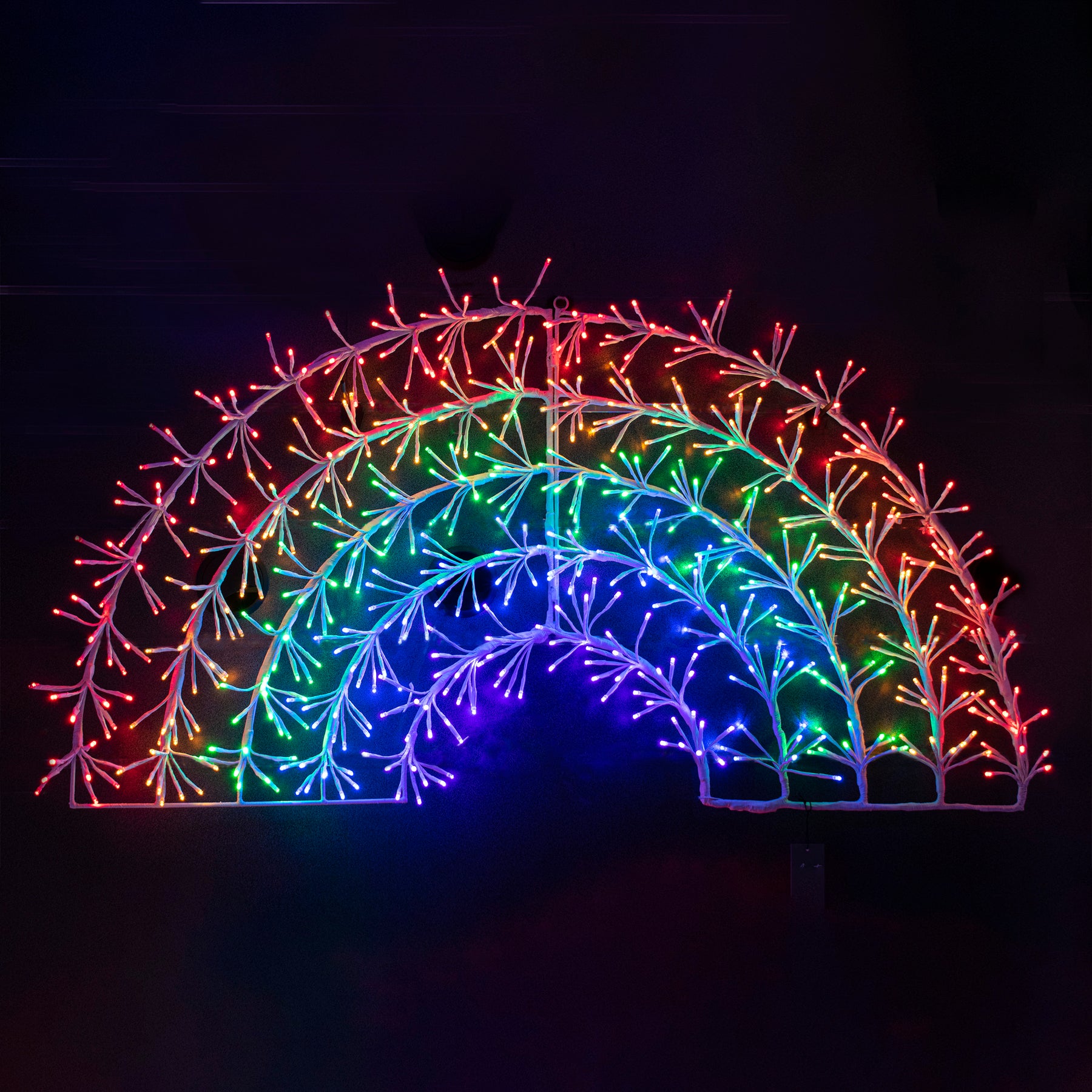 1.2m Rainbow Sparkle Outdoor Christmas Light with 576 LEDs