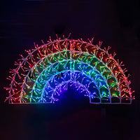 1.2m Rainbow Sparkle Outdoor Christmas Light with 576 LEDs - 2
