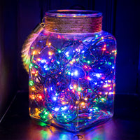 200 Multi Coloured Supabrights Multi Action LED String Lights with Timer