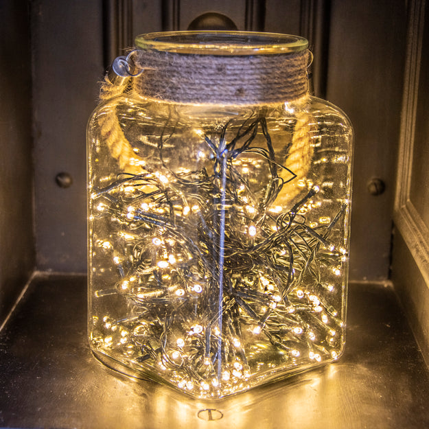 480 Warm White Supabrights Multi Action LED String Lights with Timer