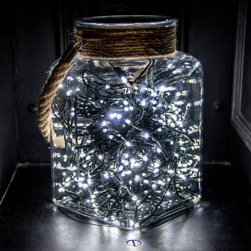480 White Supabrights Multi Action LED String Lights with Timer