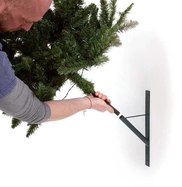 3ft Pre Lit Wall Christmas Tree with Metal Bracket