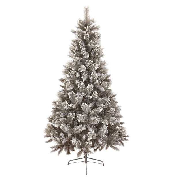 8ft Snow Tipped Grey Fir Artificial Christmas Tree with Cashmere Tips