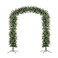 2.4m New Jersey Luxury Christmas Tree Arch with Cones and Berries