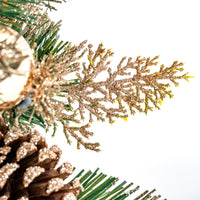 2ft Pre Dressed Tabletop Christmas Tree with Gold Decorations