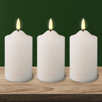 3 Pack Battery Operated Flicker Flame LED Wick Church Candle
