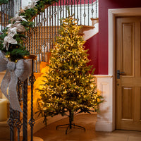 1000 Vintage Gold Treebrights Multi Action LED Lights on a Clear Cable with Timer