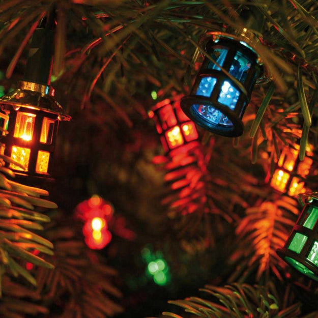 40 Victorian Multi Coloured Traditional Indoor Fairy Lanterns