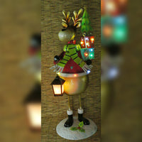 1.5m Metal Christmas Reindeer with Presents & Lamp Display Prop - 2