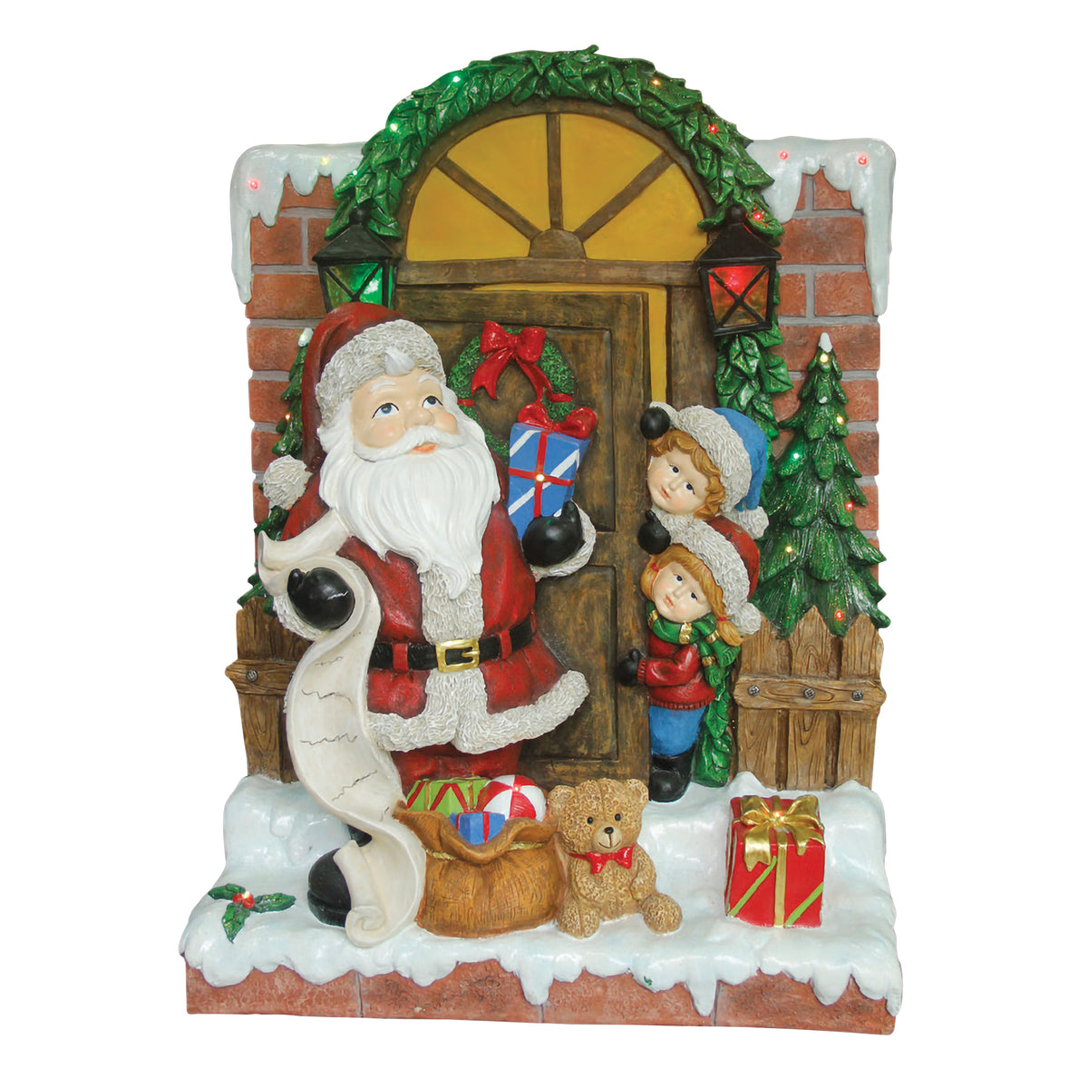 Santa at Door Scene