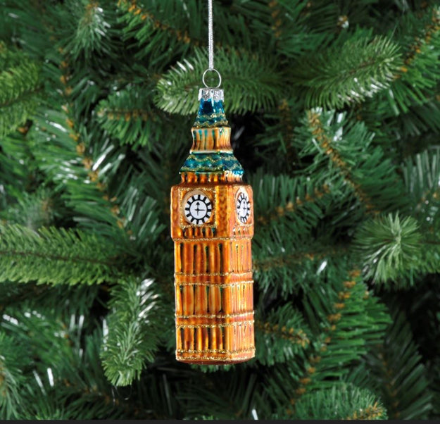 Handmade Glass Big Ben Iconic London Christmas Tree Decoration