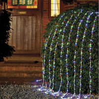 240 Multi Coloured LED Waterfall Curtain Light 1.5m x 2m - 6