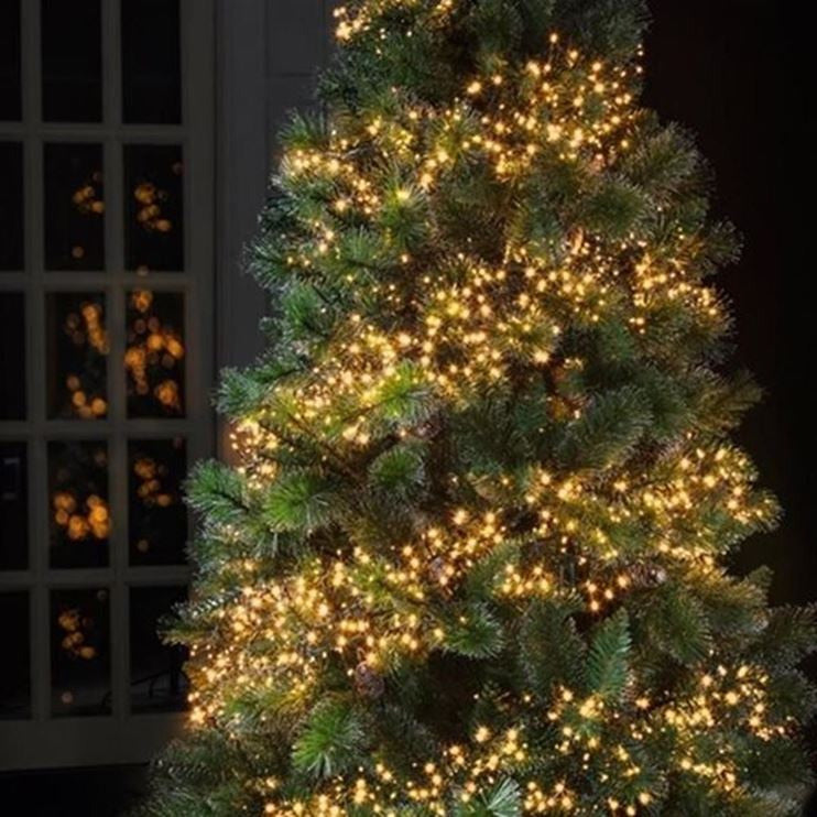 960 Vintage Gold Multi Action LED Cluster Lights with Timer
