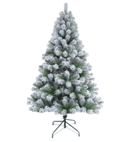 10ft Snow Flocked Spruce Artificial Christmas Tree with Stand