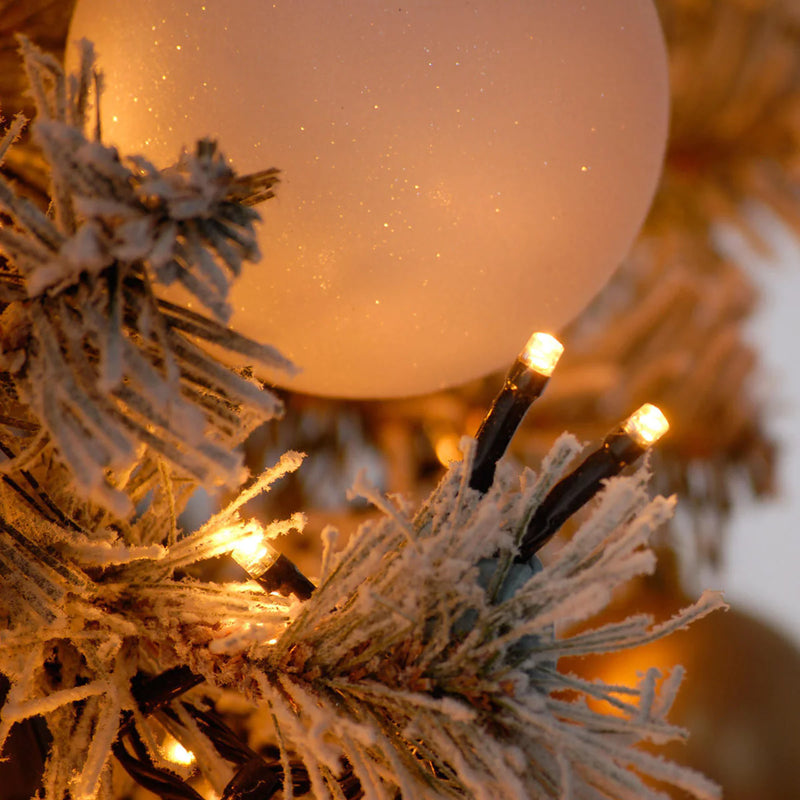 200 Battery Operated Warm White Timer Firefly Lights