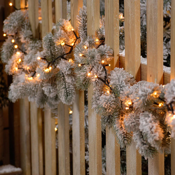 200 Battery Operated Warm White Timer Firefly Lights